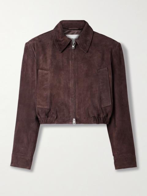 AGOLDE Nahla Cropped Suede Jacket