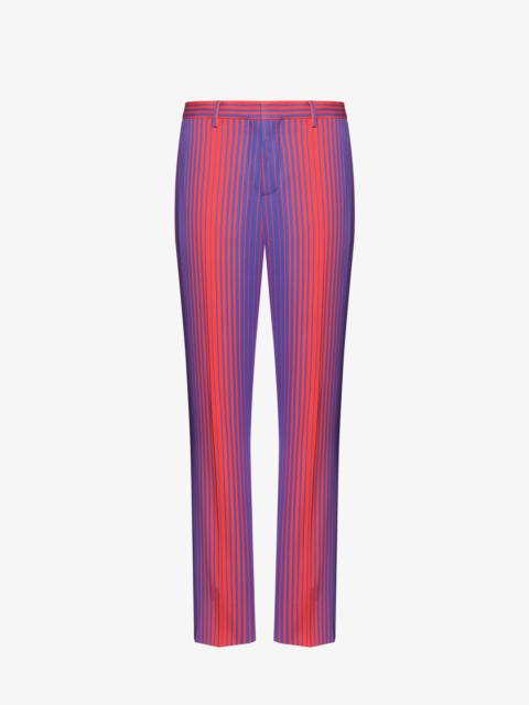Moschino NUANCED-STRIPE SATIN TROUSERS