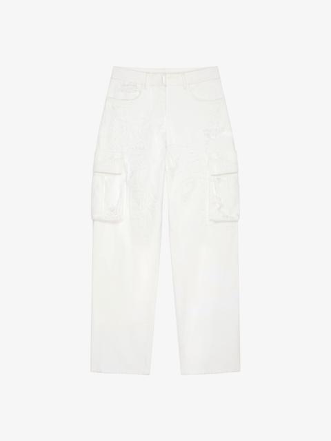 Givenchy OVERSIZED CARGO PANTS IN DENIM