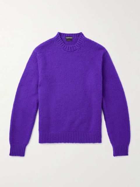 TOM FORD Brushed-Cashmere Sweater Purple