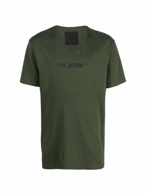 PHILIPP PLEIN V-neck logo print T-shirt