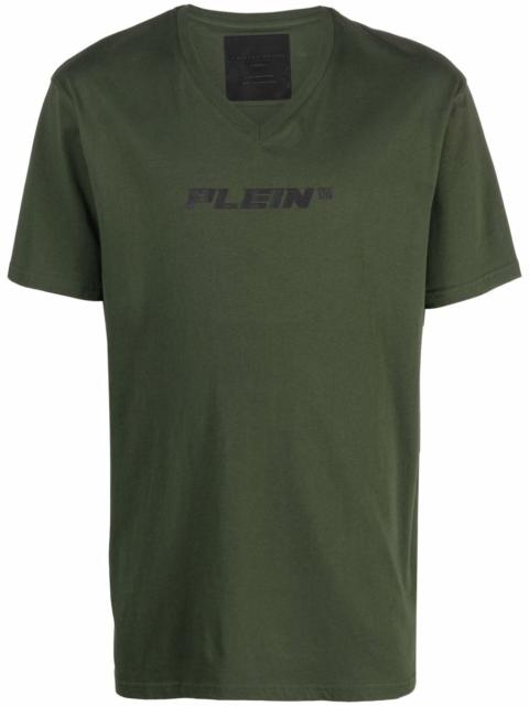 PHILIPP PLEIN V-neck logo print T-shirt