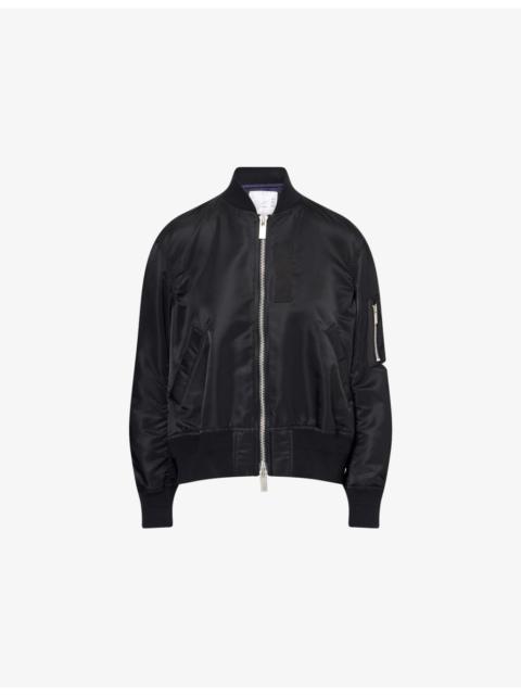 Relaxed-Fit Round-Neck Shell Jacket