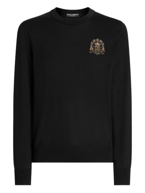Dolce & Gabbana logo-appliqué sweater
