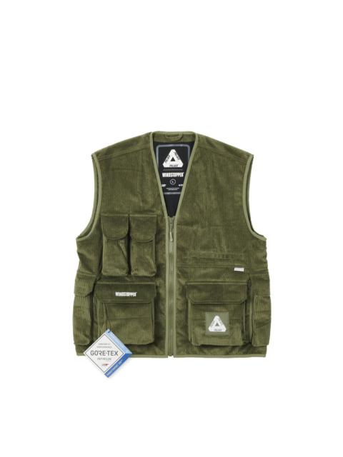 PALACE GORE-TEX INFINIUM CORDUROY VEST GREEN