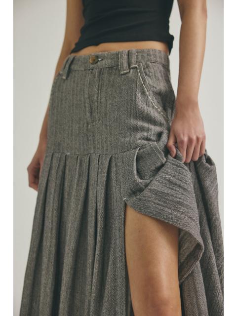 FREE PEOPLE 53rd Street Tailored Maxi Skirt
