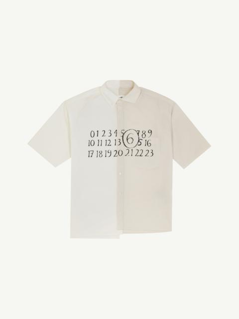 MM6 Maison Margiela Asymmetric poplin shirt