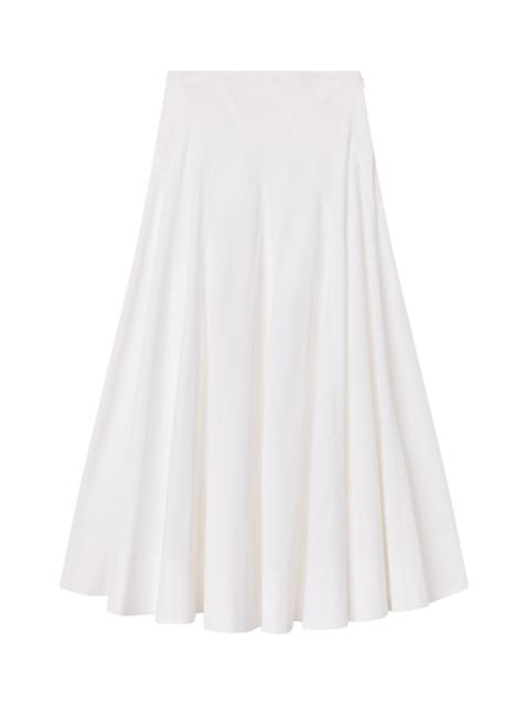 A.L.C. Gemma Stretch Cotton Midi Skirt