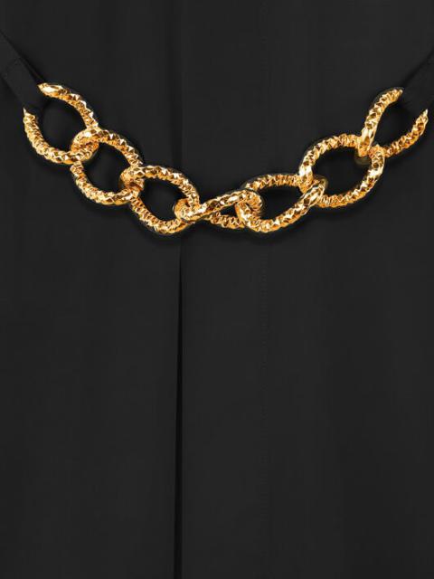SHIRT DRESS IN COTTON WITH CHAIN BELT
