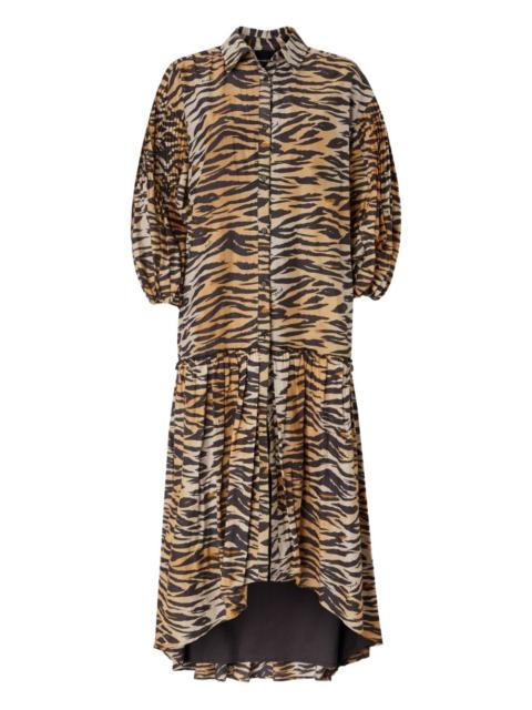 PINKO tiger-print midi dress