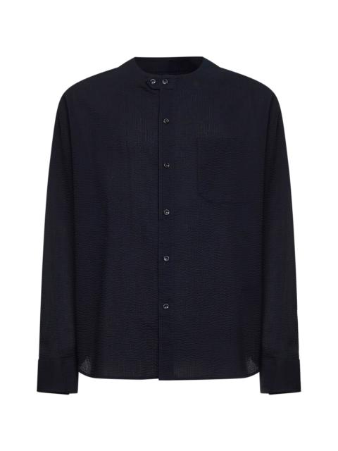 GIORGIO ARMANI Blue ASV cotton seersucker shirt