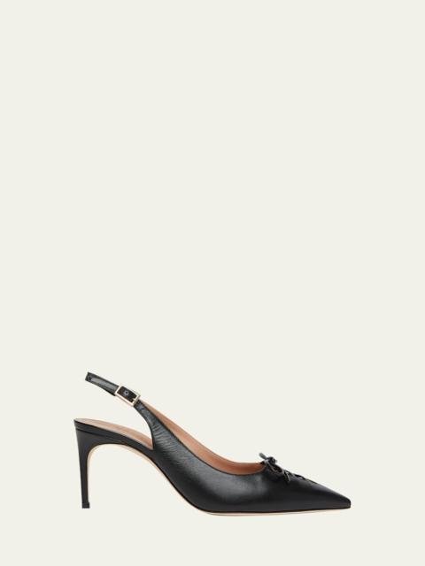 MALONE SOULIERS Trudie Nappa Laced Slingback Pumps