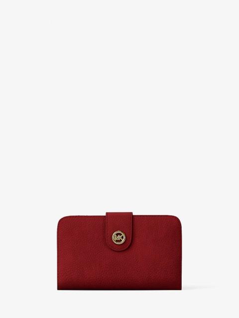 MICHAEL KORS MK Pop Charm Medium Nubuck Wallet