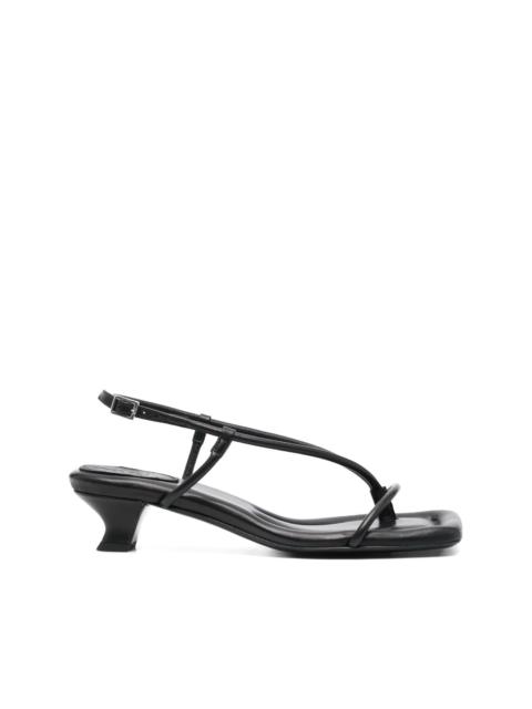 BY MALENE BIRGER Tevi 45mm leather slingback sandals