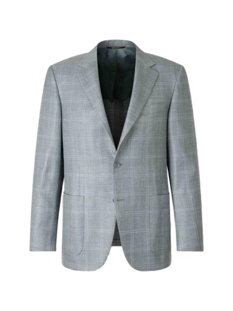 Canali checked-pattern blazer
