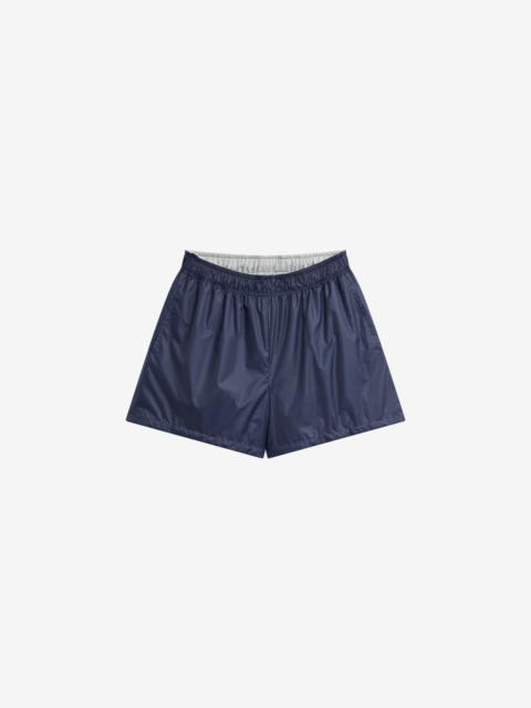 The Frankie Shop Blera Reversible Shorts - Navy/Grey