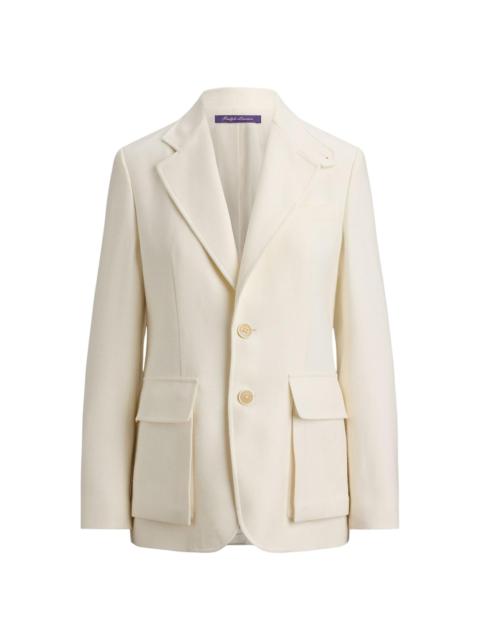 Ralph Lauren Women's Preston II Herringbone Tweed Jacket - Cream