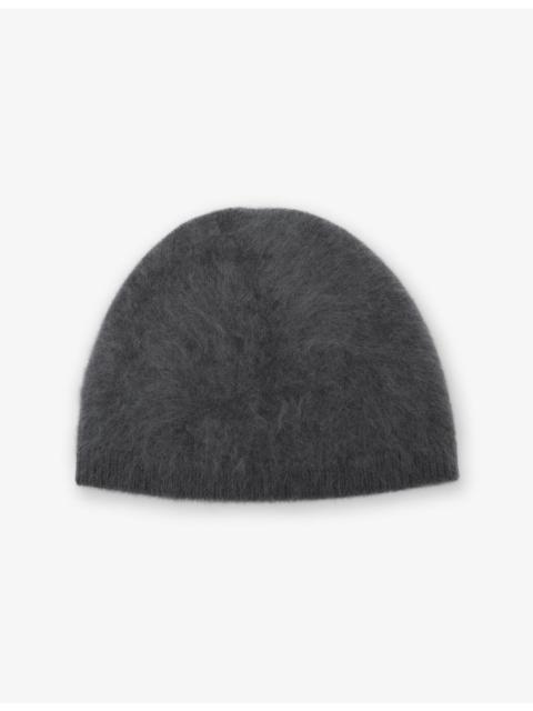 REISS Ava Brushed-Cashmere Beanie Hat