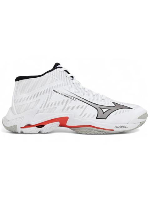 Mizuno Mizuno Wave Lightning Elite Mid White Black Fiery Red