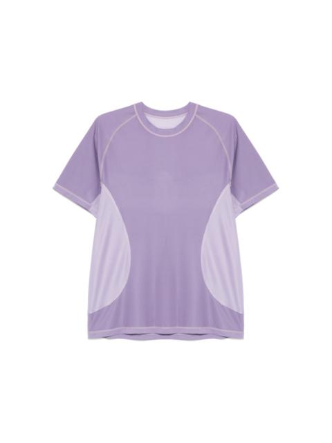 SATISFY logo-print T-shirt