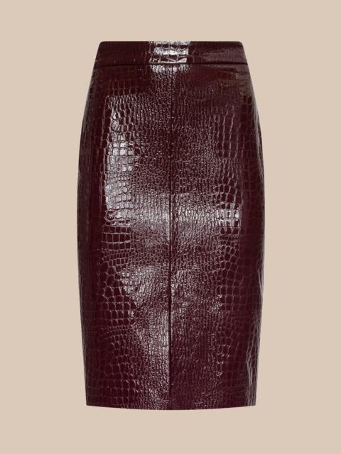 L'AGENCE Violetta Vegan Leather Skirt