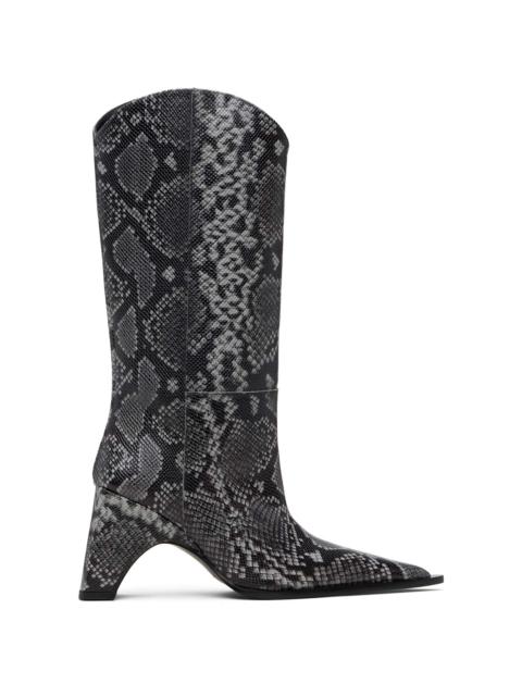 COPERNI Gray Bridge Cowboy Tall Boots