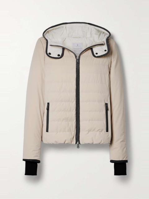 Brunello Cucinelli Hooded bead-embellished quilted down ski jacket
