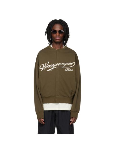 Wooyoungmi Khaki Cardigan Sweatshirt