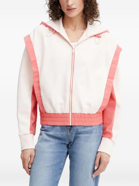 BOSS panelled hooded jacket