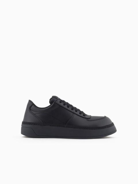 EMPORIO ARMANI Sneakers with leather details