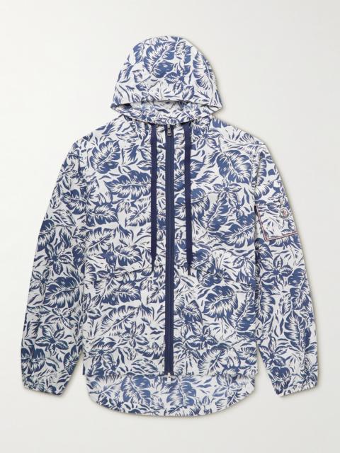 Moncler Ebizo Logo-Appliquéd Printed Cotton Hooded Jacket