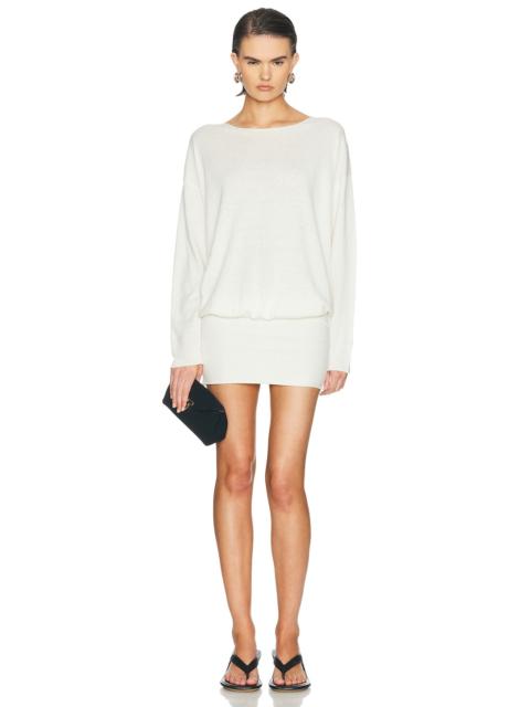 ÉTERNE Boatneck Mini Dress