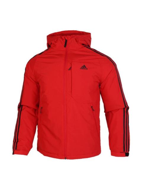 adidas 3st Down Jkt Stay Warm Outdoor Sports hooded down Jacket Red GF0095