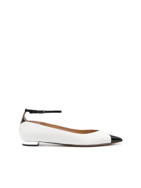 AQUAZZURA Pinot leather ballerina shoes