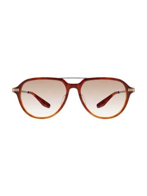 BARTON PERREIRA Men's Dunn 55MM Aviator Sunglasses - Gradient Beige Chesnut