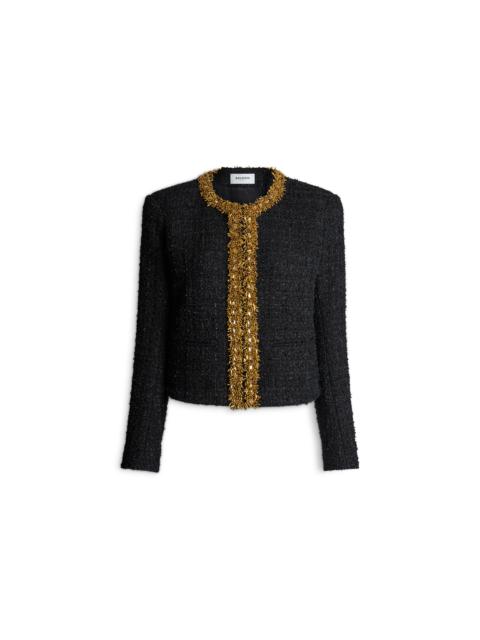 Balmain Embroidered tweed jacket