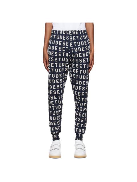 Étude Navy Tempera Stencil Lounge Pants