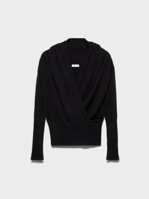 7 For All Mankind WRAP V-NECK SWEATER in Wool