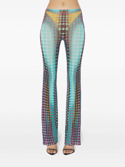 Jean Paul Gaultier Jean Paul Gaultier Re-edition Flared Printed Trousers