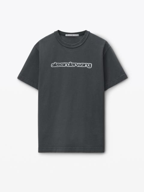 Alexander Wang Halo Print Tee in Cotton Jersey