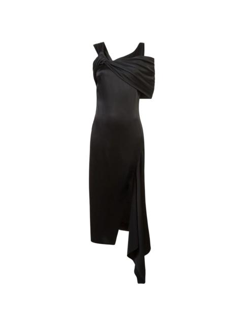 twisted-neck gown