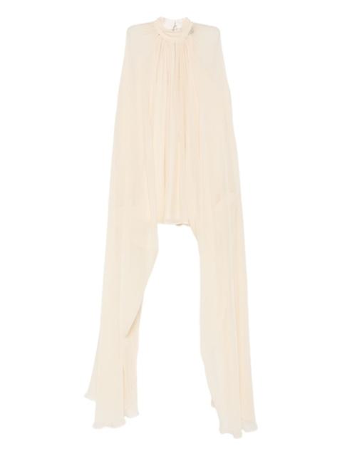 Taller Marmo gathered halterneck mini dress