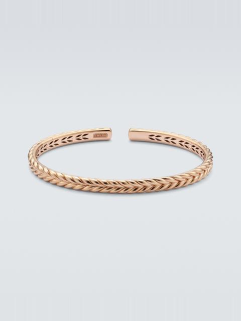 DAVID YURMAN Chevron 18kt rose gold cuff bracelet