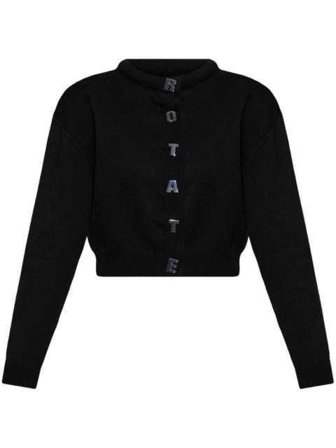 ROTATE logo-buttons cardigan