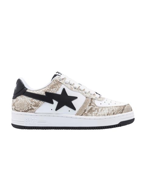 A BATHING APE® Wmns Bapesta 'Beige Snakeskin'