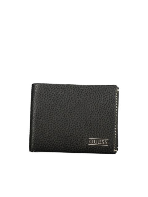 GUESS USA Boston logo-plaque pebbled wallet