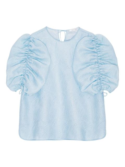 CECILIE BAHNSEN gathered-detail top