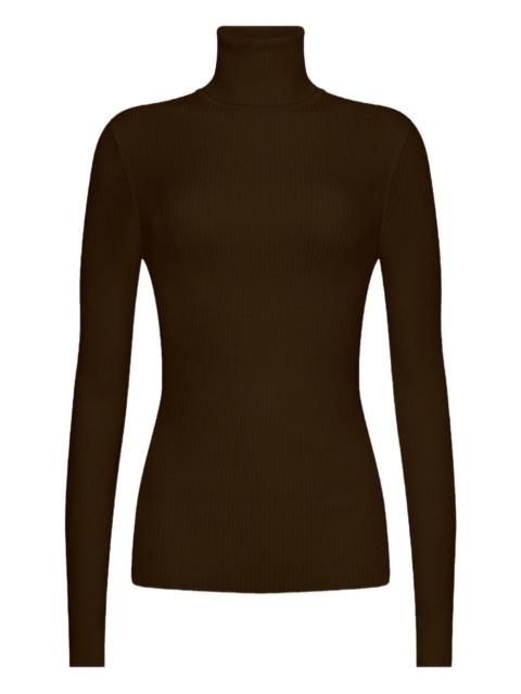 Wolford fine-rib turtleneck top