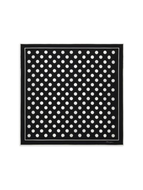 Dolce & Gabbana polka-dot cotton scarf