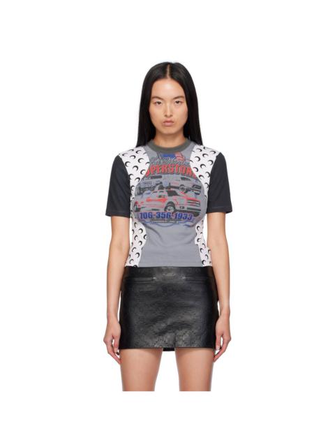 Marine Serre Gray Regenerated Graphic Baby Fit T-shirt